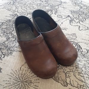Dansko leather clogs